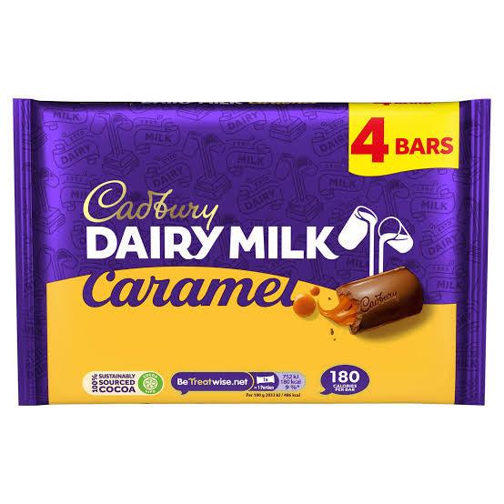 Cadbury Caramel 4 Bar Pack 148g