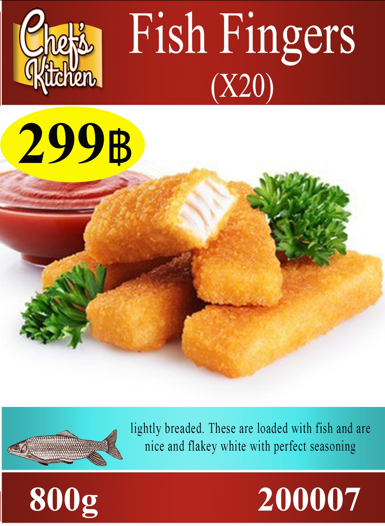 Fish fingers x 20 (820g)