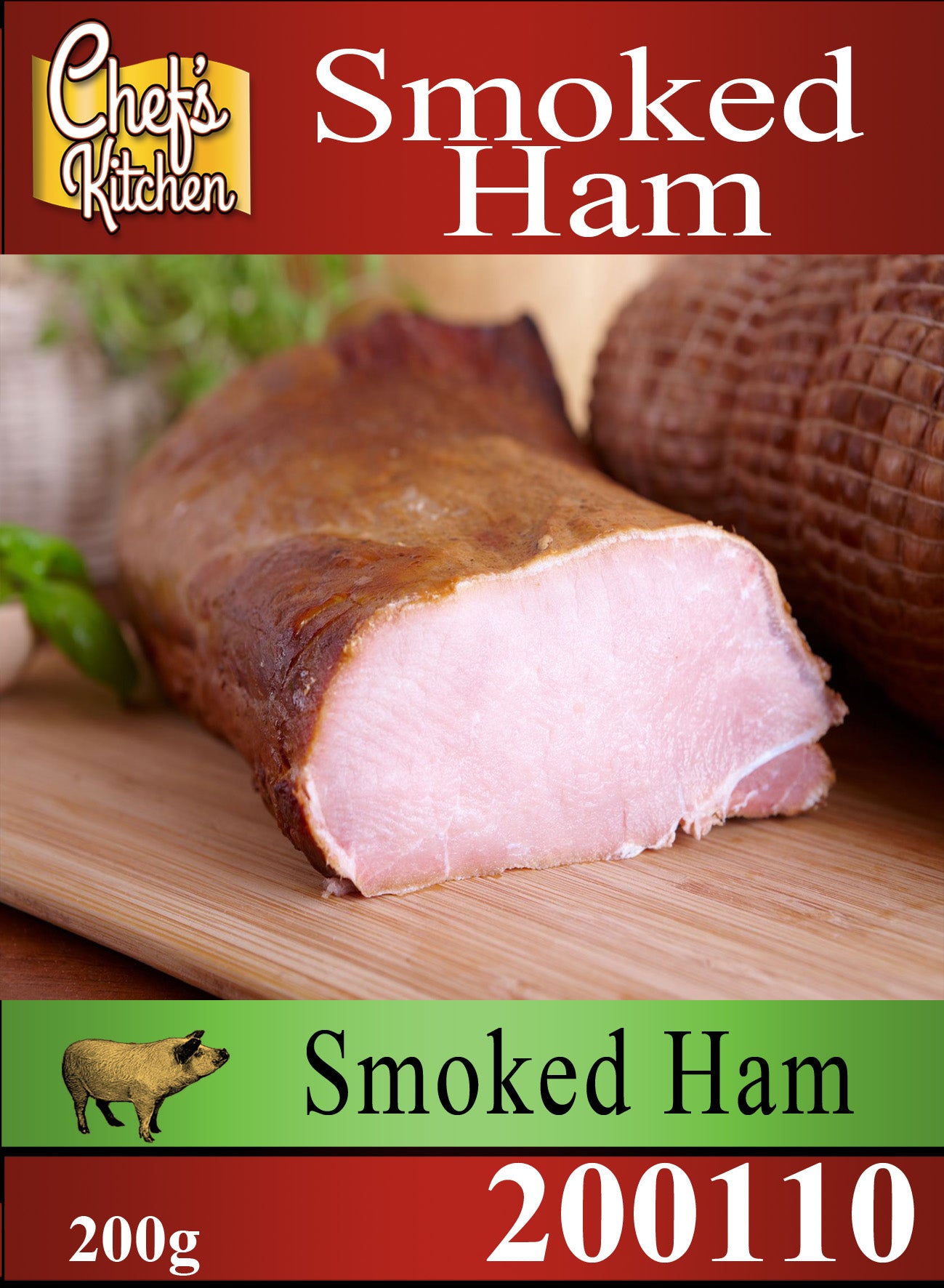 Smoked ham 200g (Sliced)