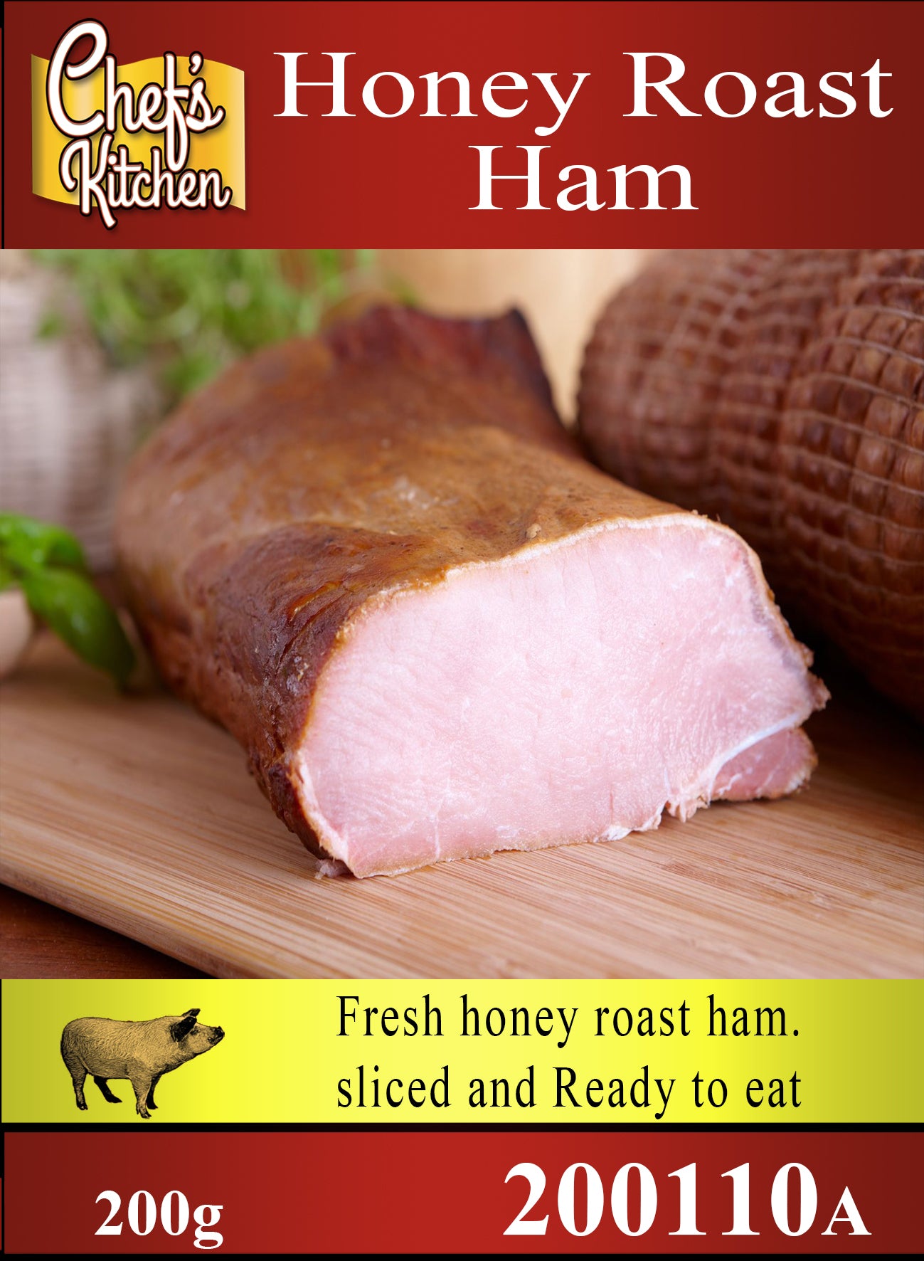 Honey roast ham 200g (Sliced)
