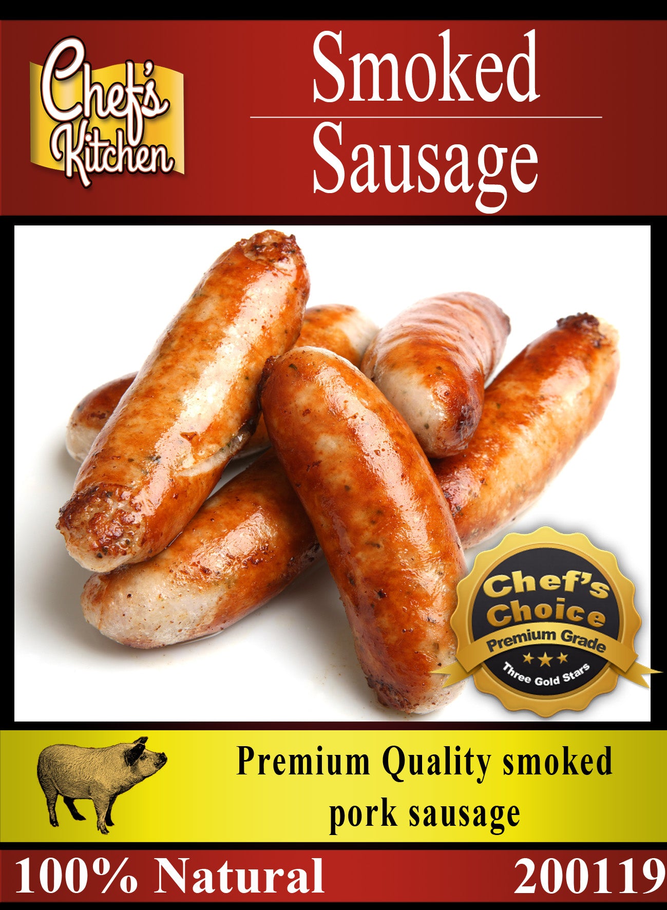 Smoked Sausage – (5 links per 500g)