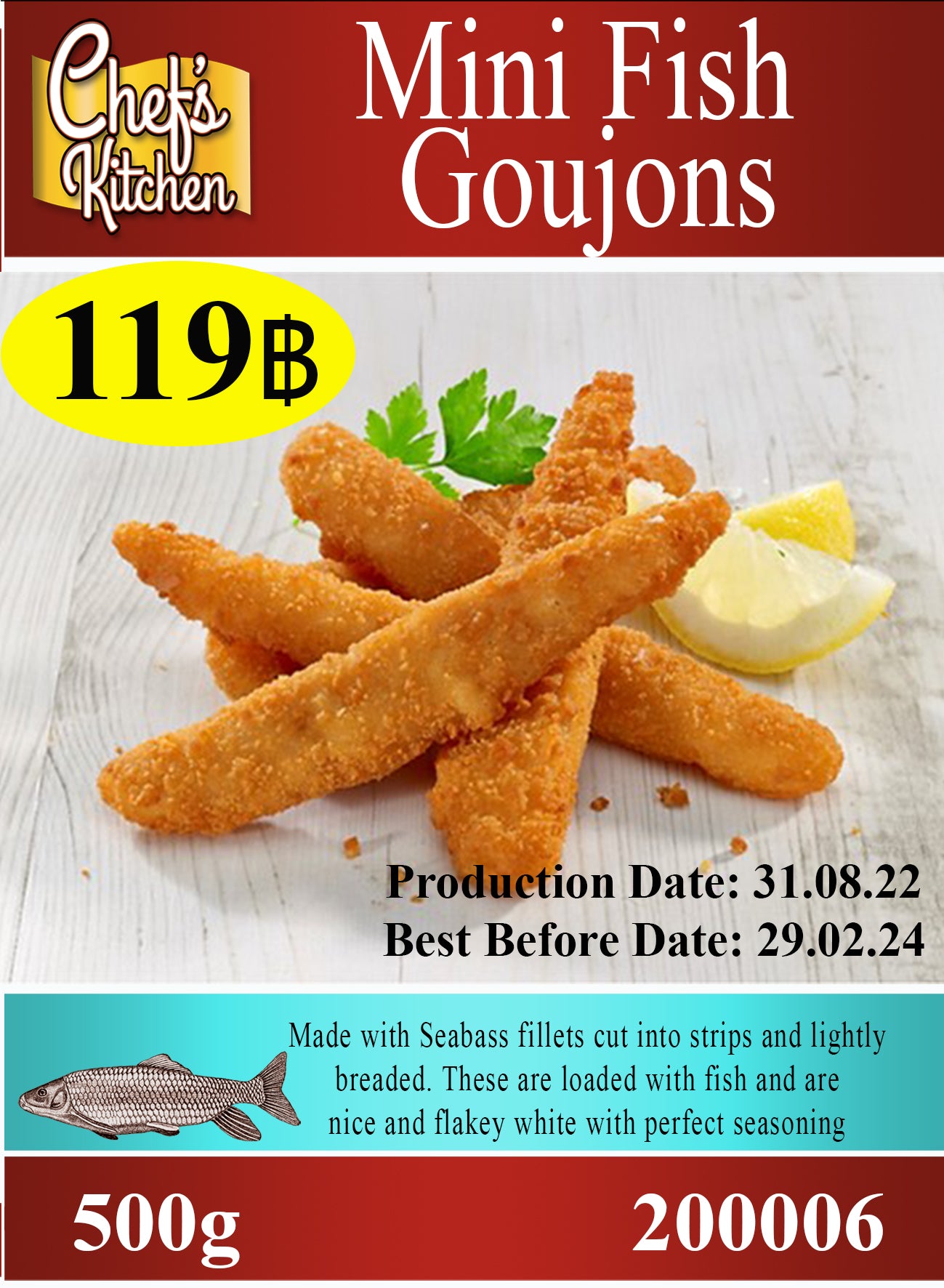 Fish goujons (fillet) 500g SUPER VALUE