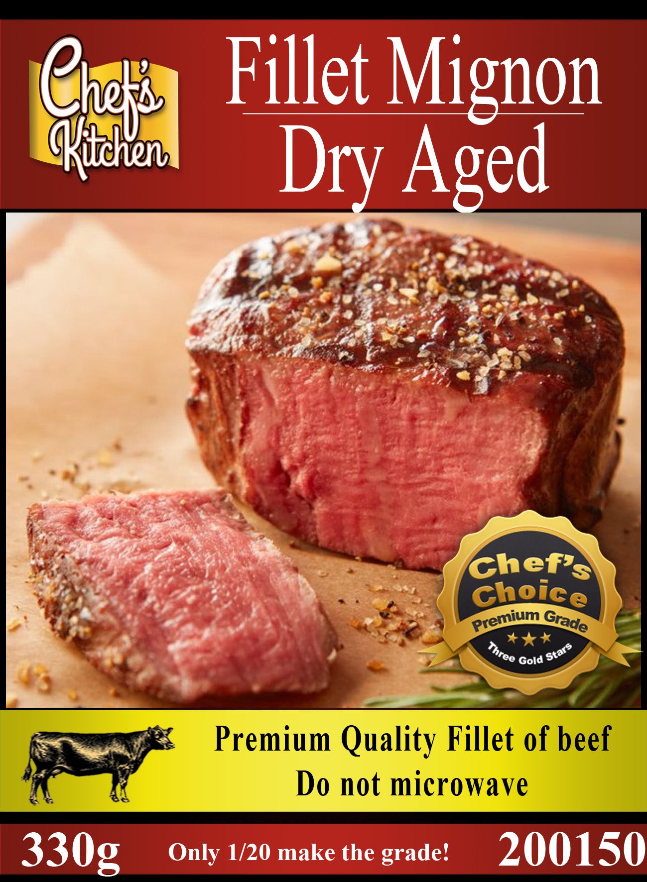 Fillet Mignon Dry Aged Steak 330g - Chef’s Choice