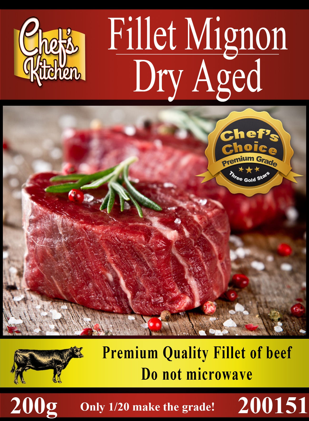 Fillet Mignon Dry Aged Steak 200g - Chef’s Choice