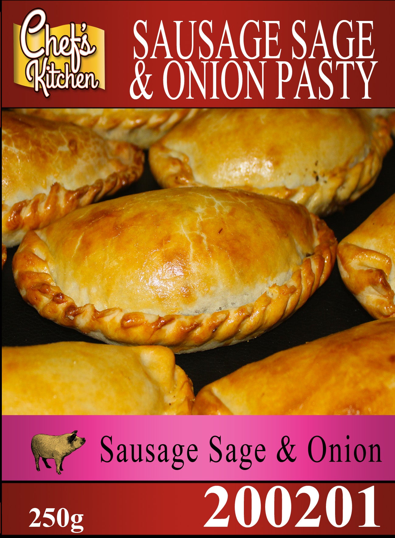 Sausage Sage & Onion Pasty 250g - พาย ไส้กรอก สมุนไพร หัวหอม
