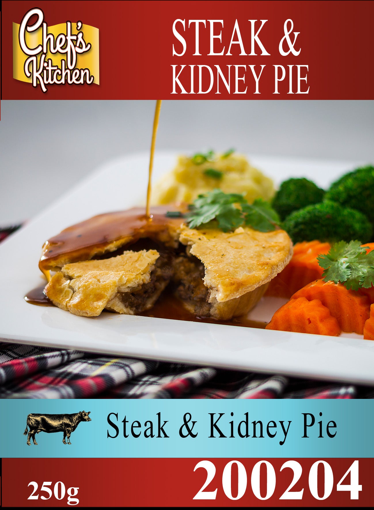 Steak & Kidney Pie 5" 250g – พายเสต็ก เนื้อ+ไต