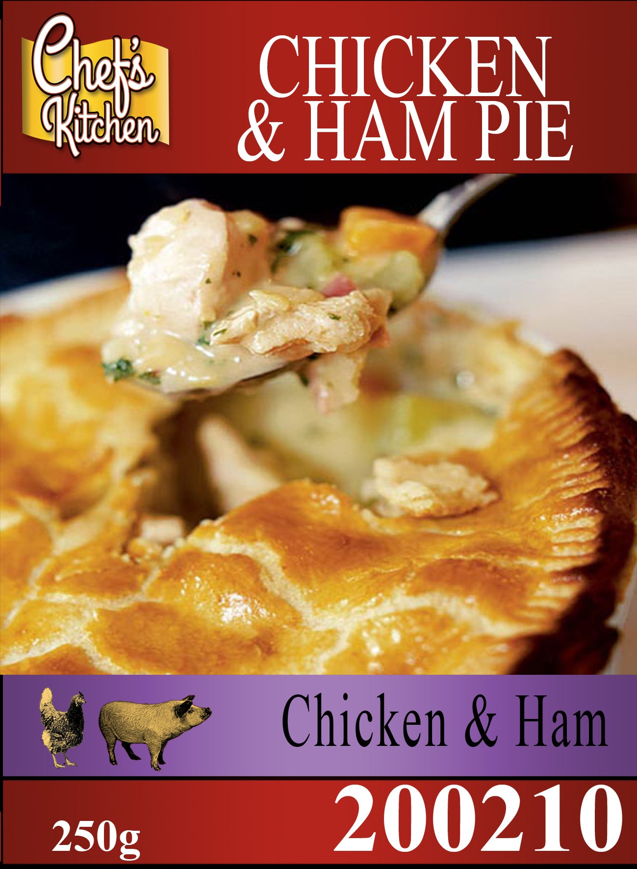 Chicken & Ham Pie 5" 250g – พายไก่+แฮม