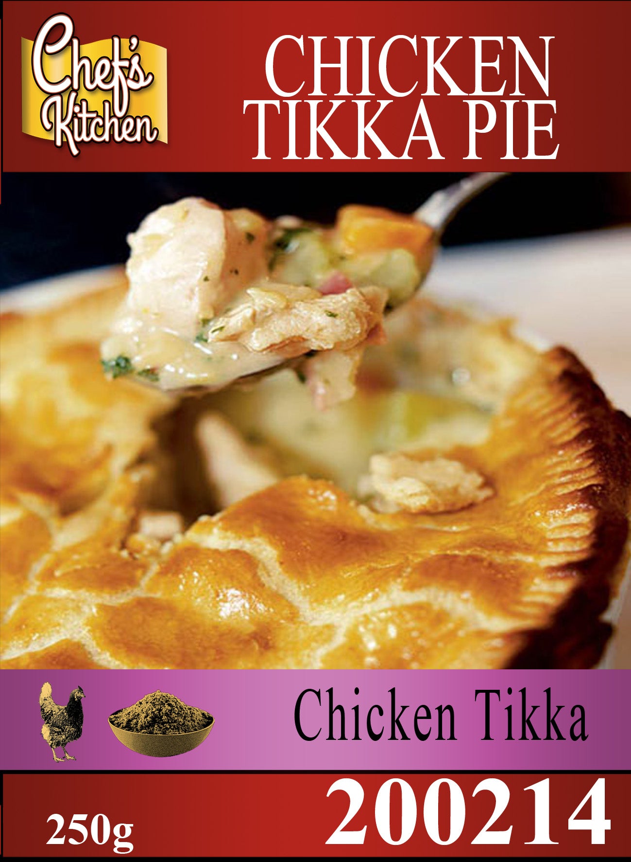 Chicken Tikka Pie 5" 250g – พายทิกก้าไก่