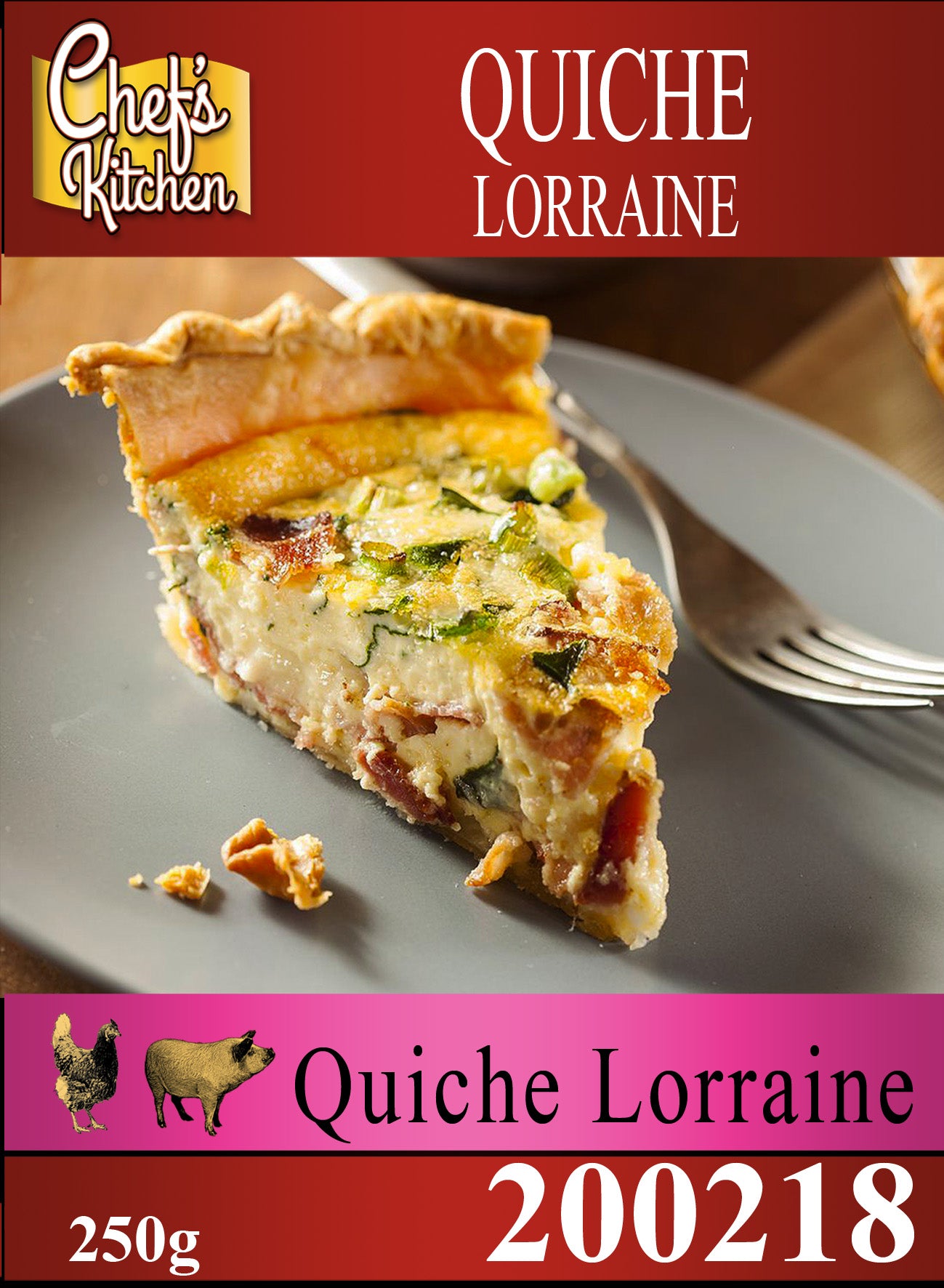 Quiche Lorraine – 250g คีช โลเลน