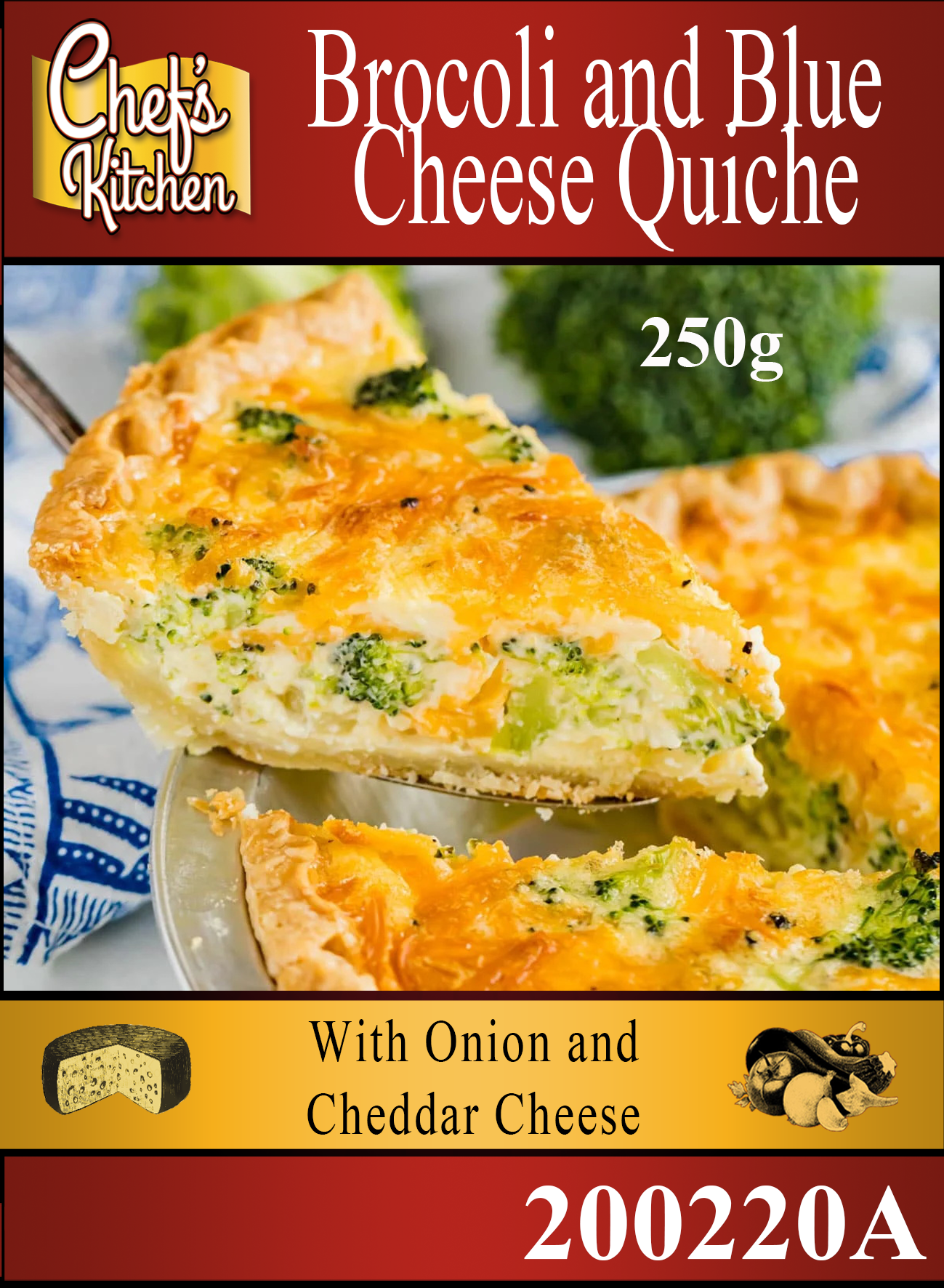 Quiche Brocoli and Stilton 250g