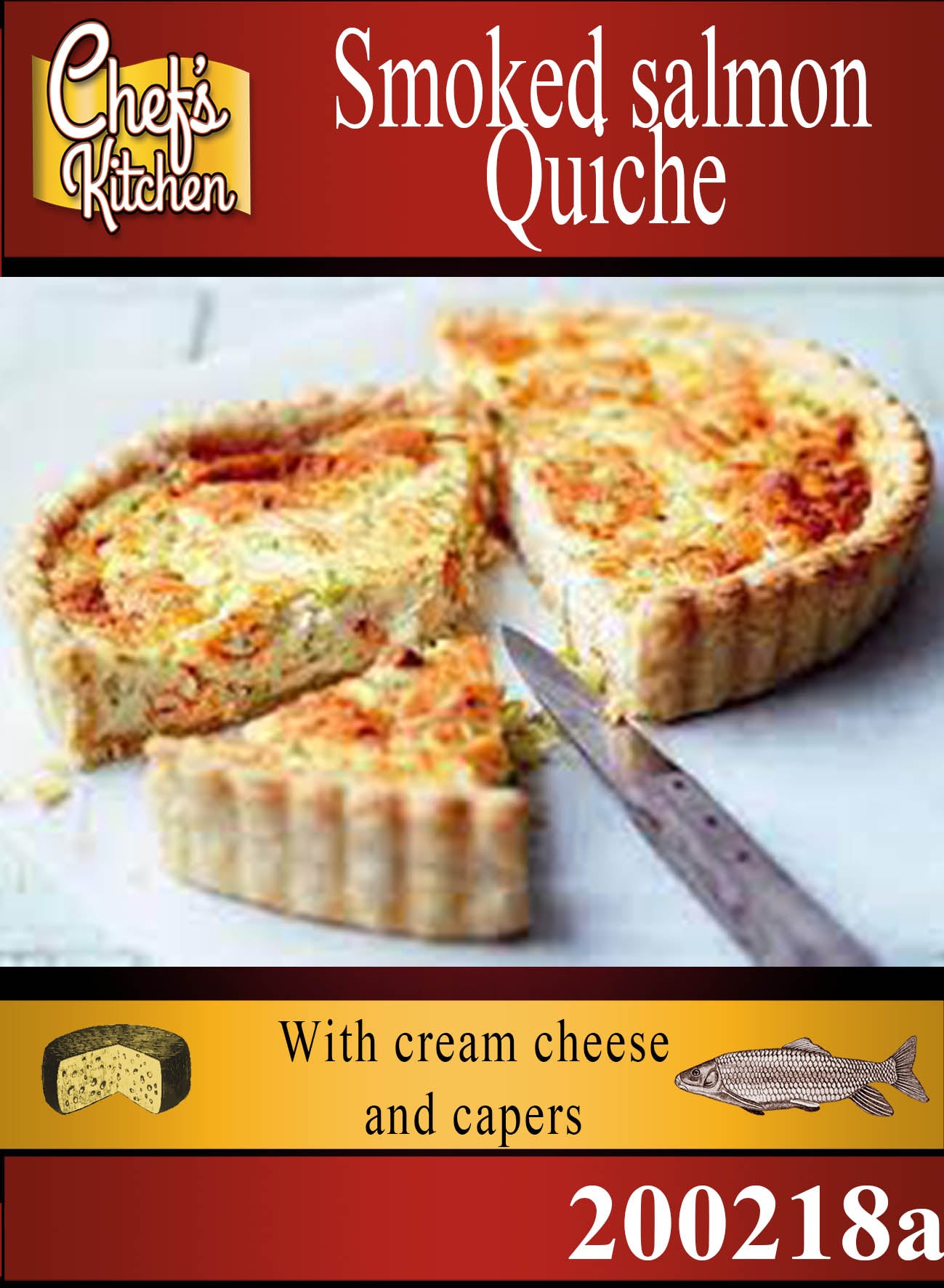 Quiche - Smoked Salmon, cream cheese and capers