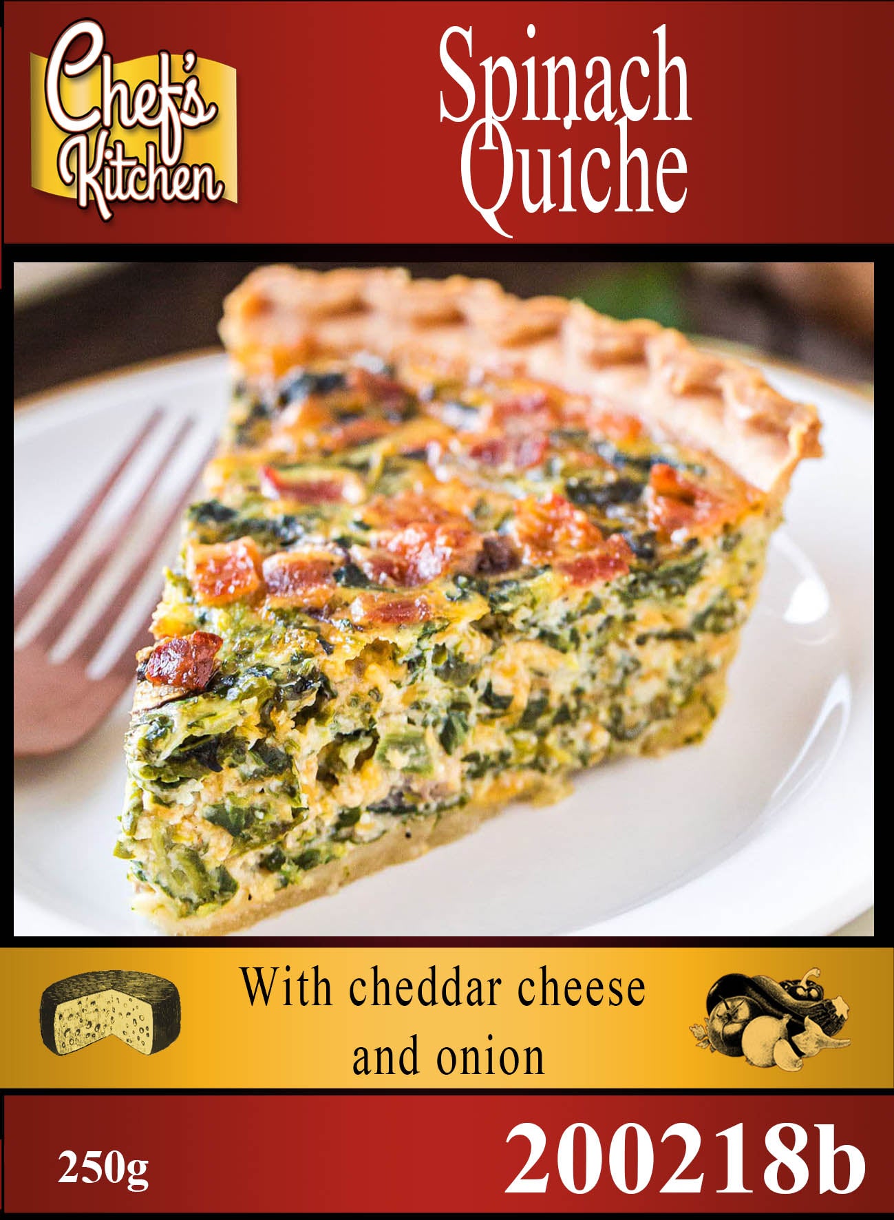 Quiche Spinach & Cheese