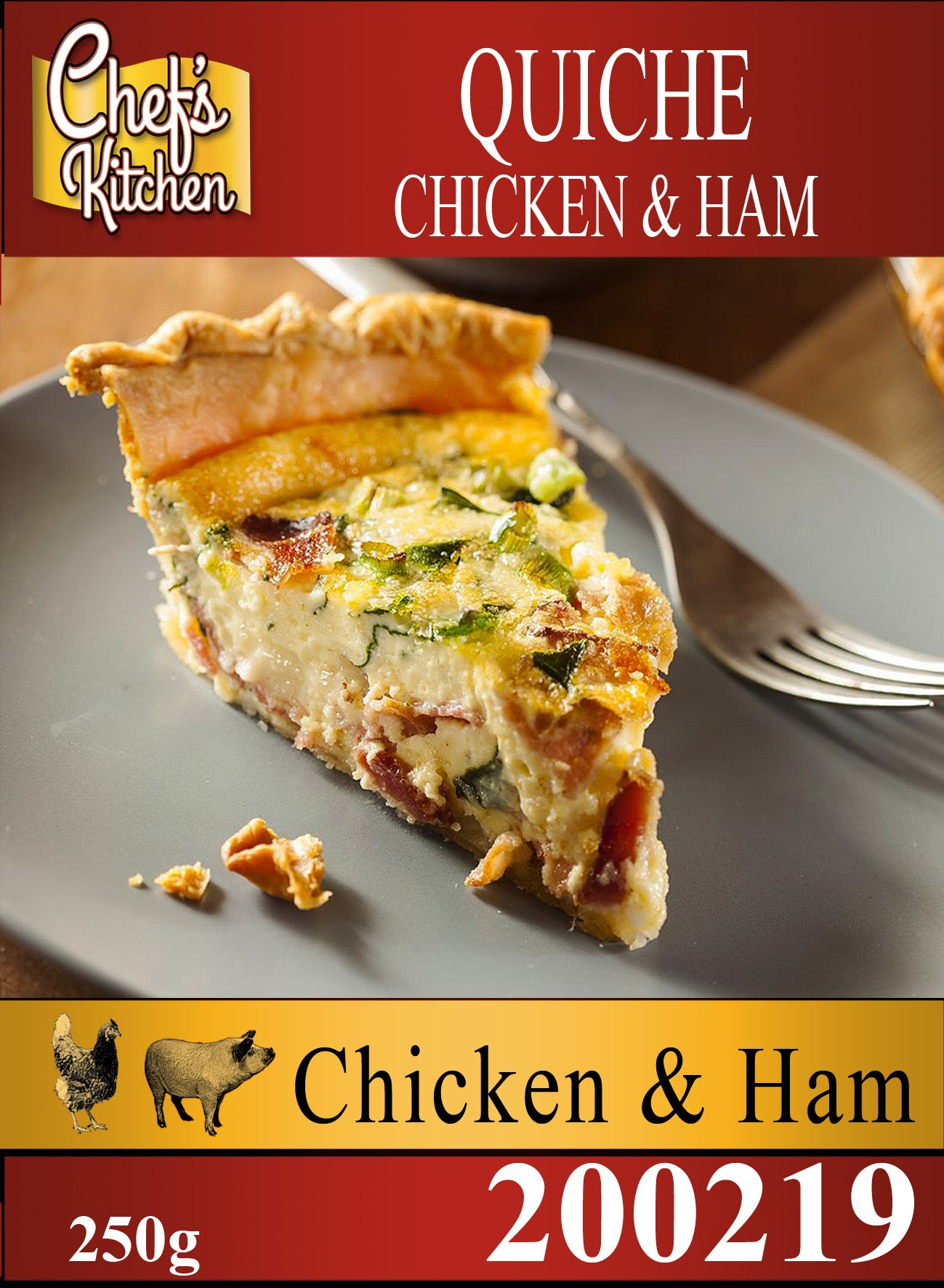 Chicken and Bacon quiche 250g