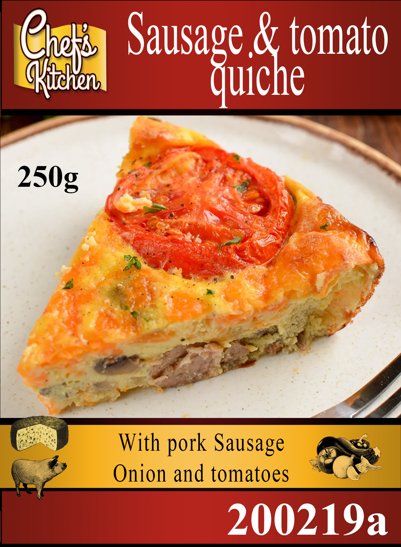 Quiche Sausage & Tomato