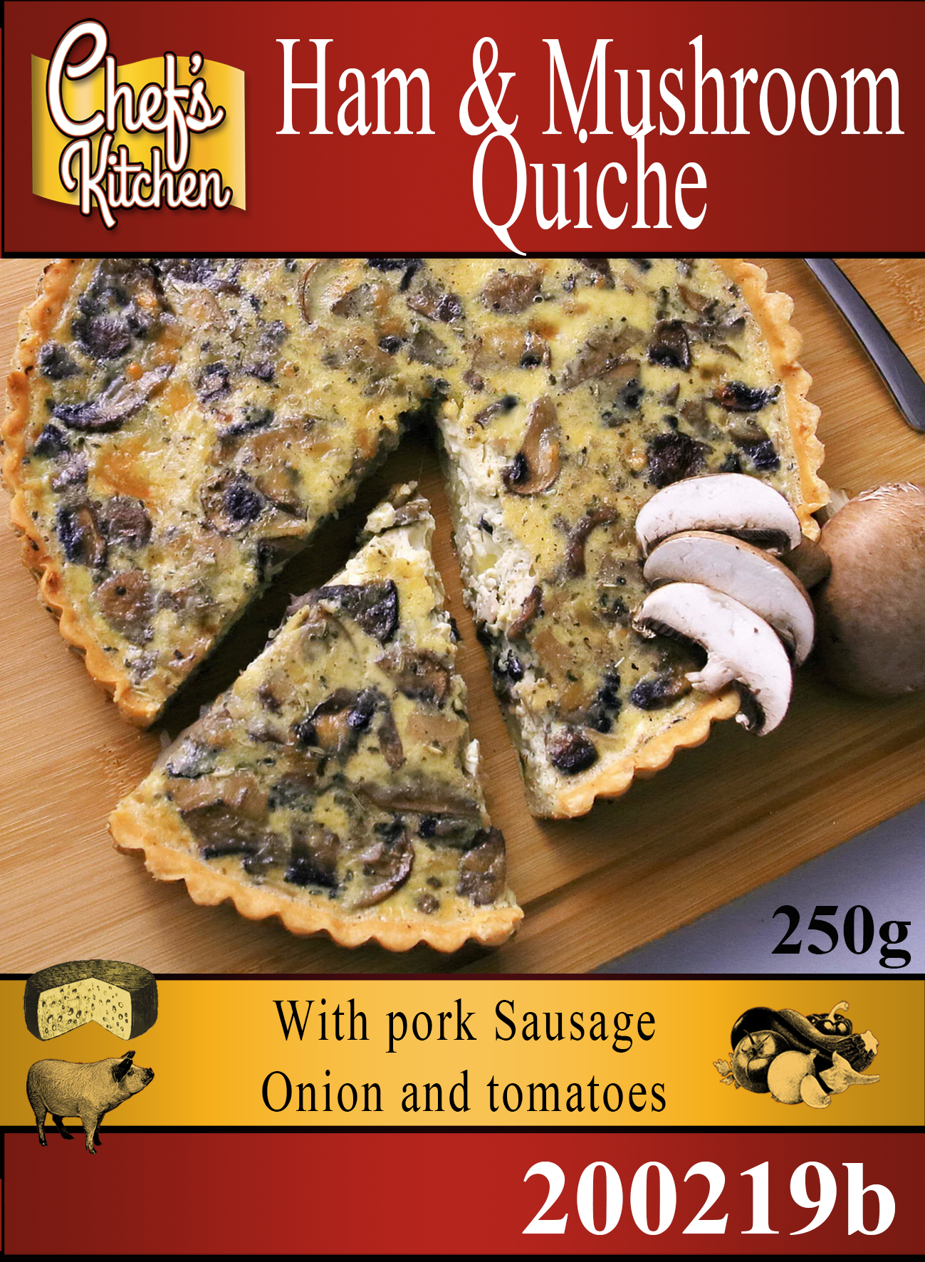 Quiche Ham & Mushroom