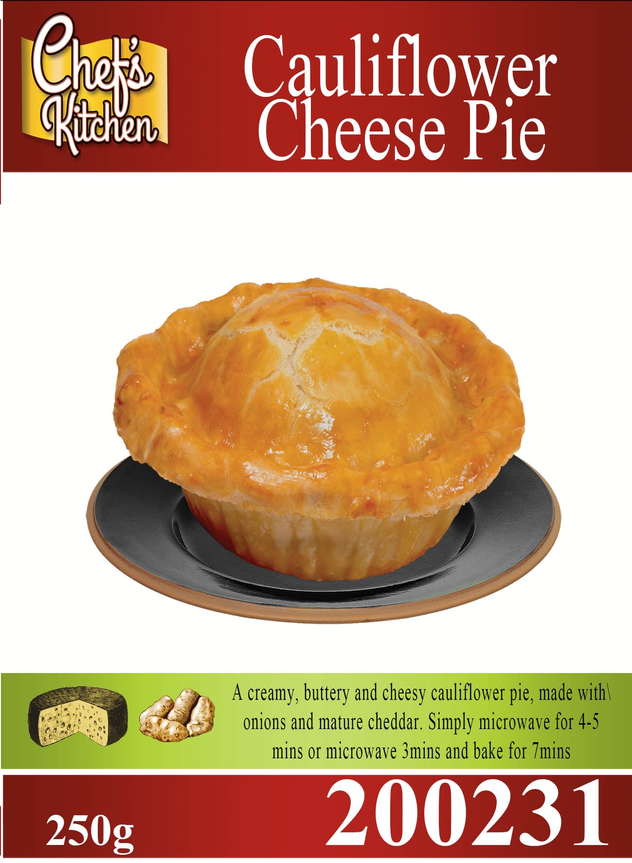 Cauliflower cheese pie 250g