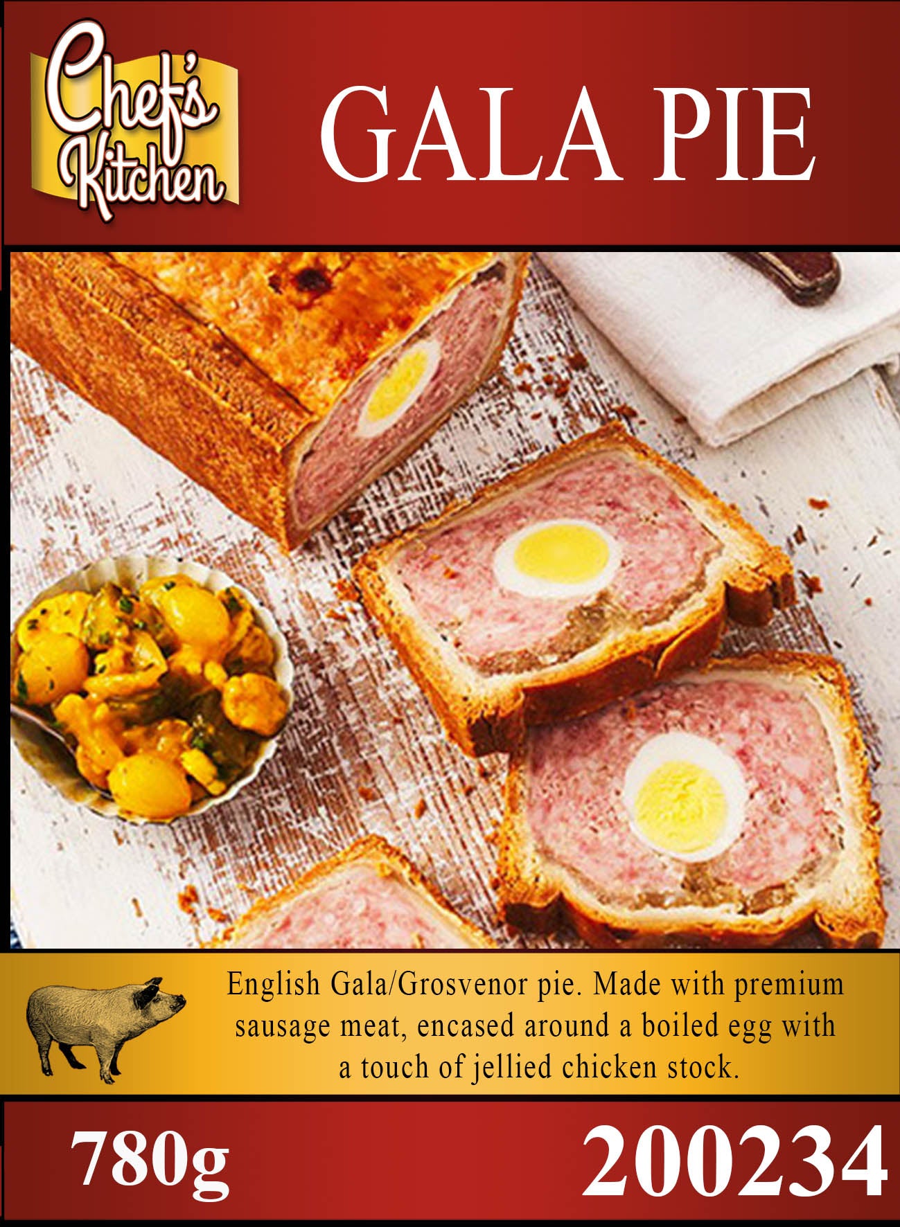 Gala Pork Pie 780g