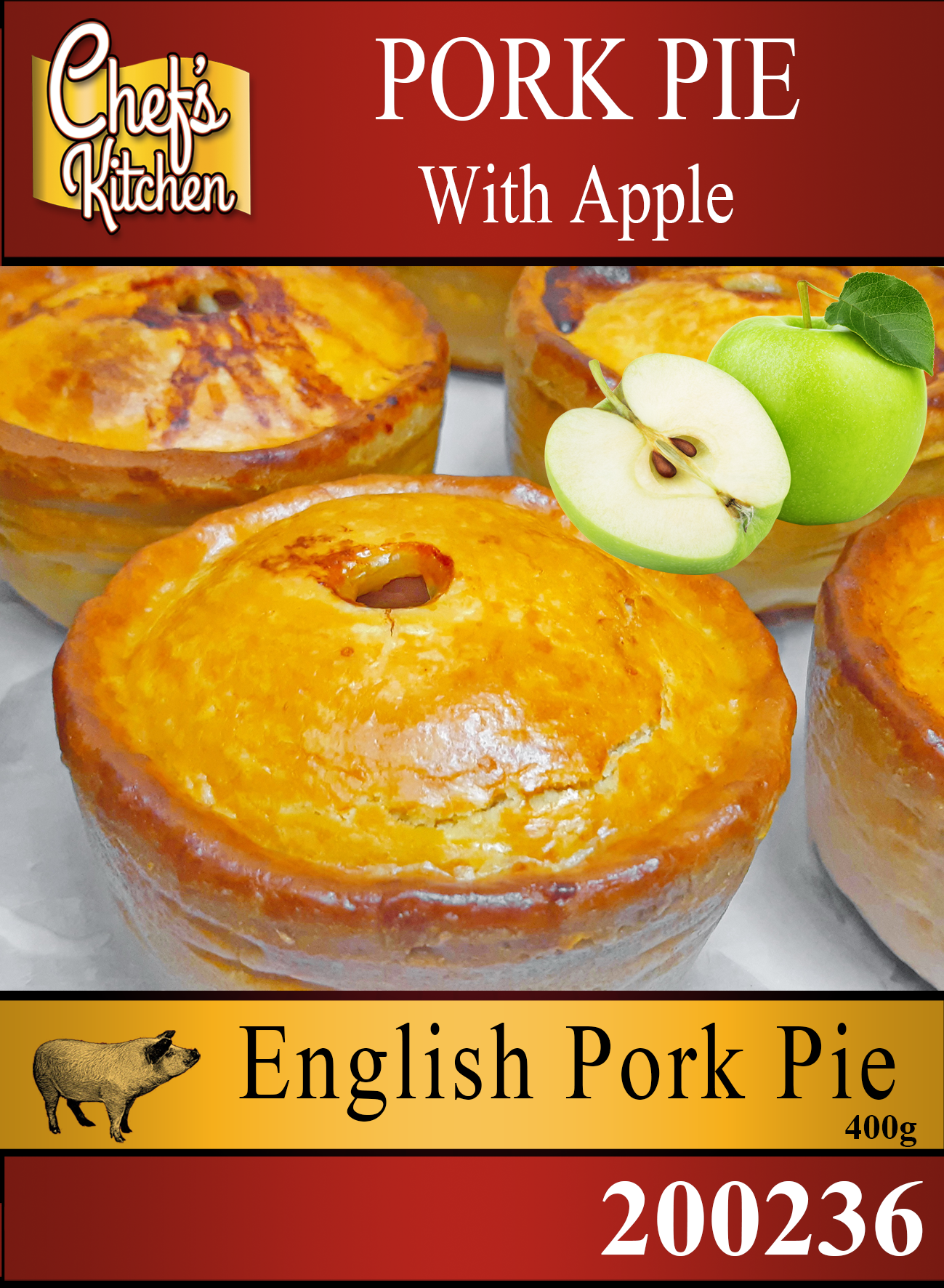 Pork Pie Large with apple
