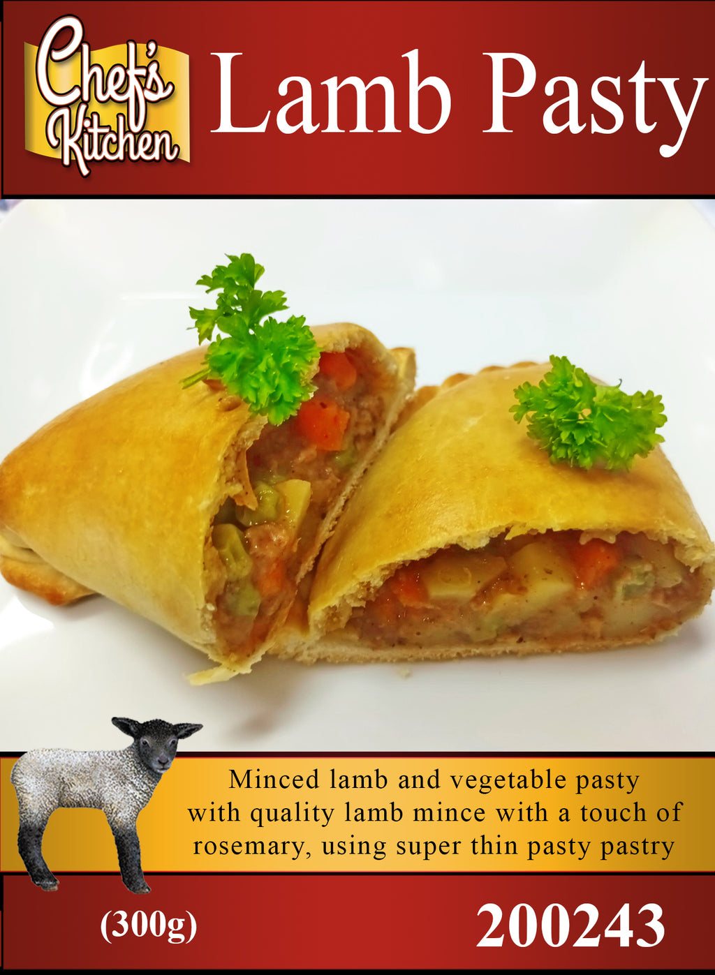 Lamb pasty 300g