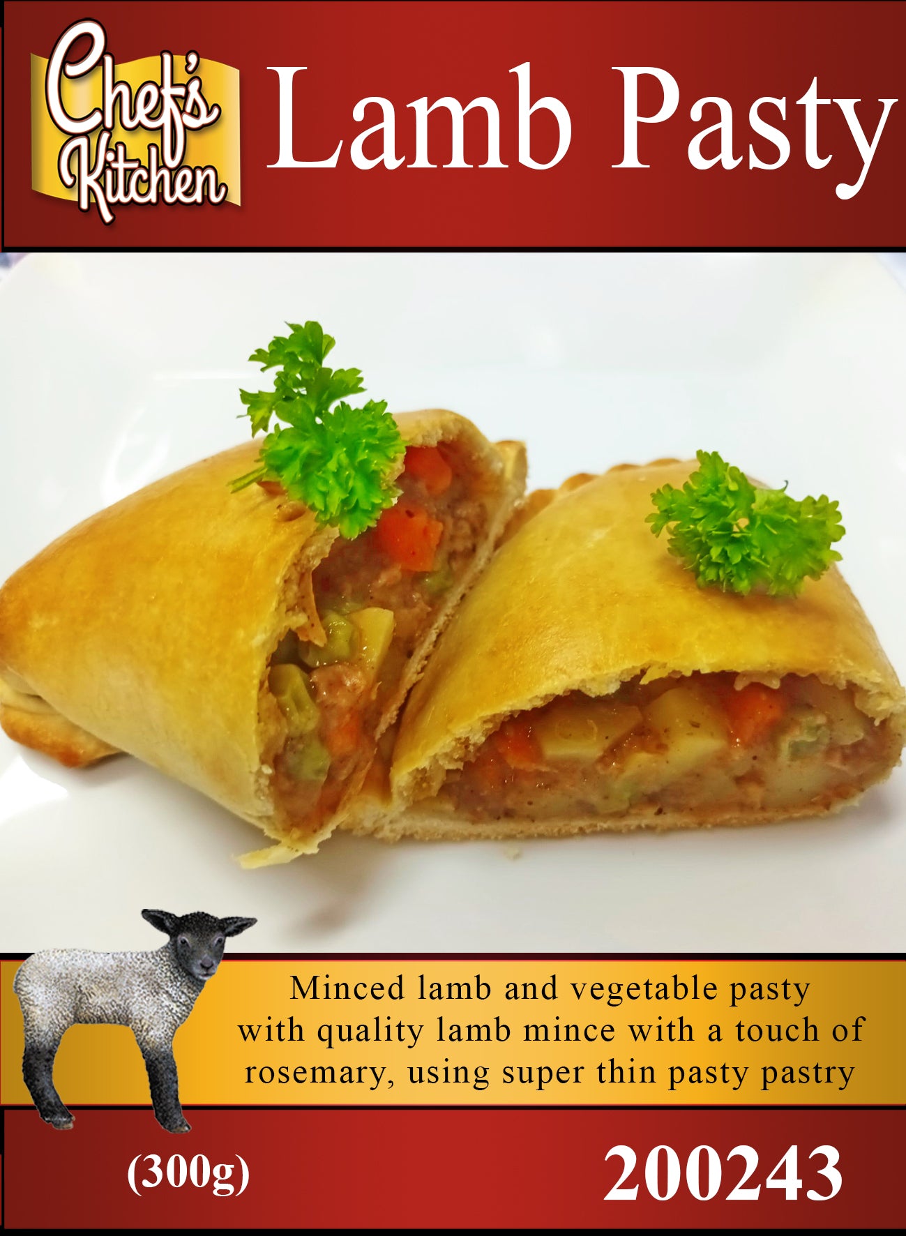 Lamb pasty 300g