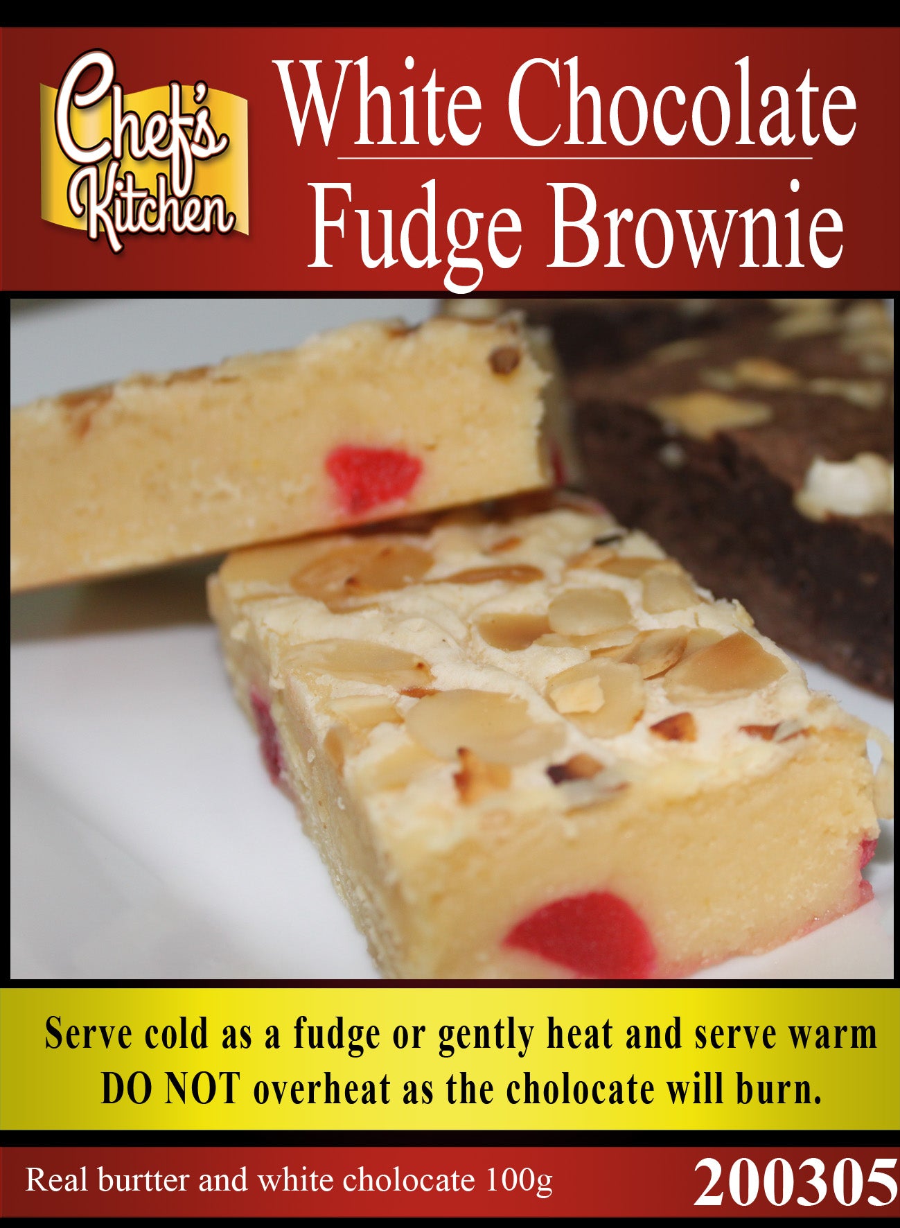 Brownie White Choc 100g – บราวนี่ ขาว ช็อคโกแลต