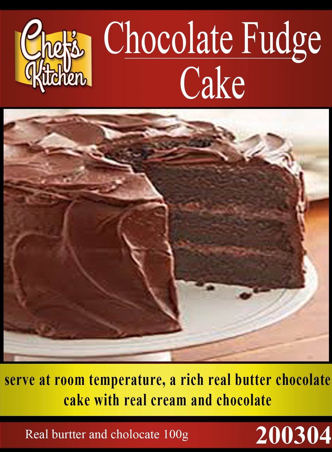 Chocolate Fudge Cake x 1 slice – ช็อคโกแลตฟัดจ์เค้ก