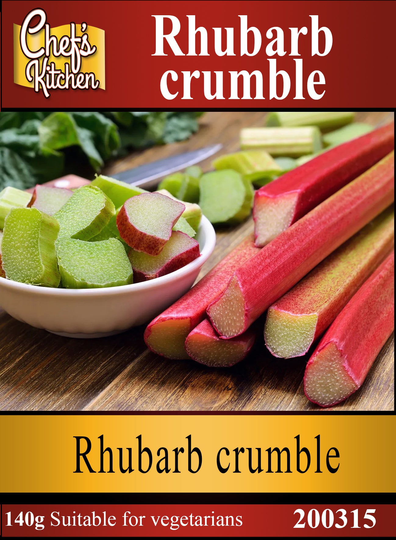 Rhubarb crumble 135g