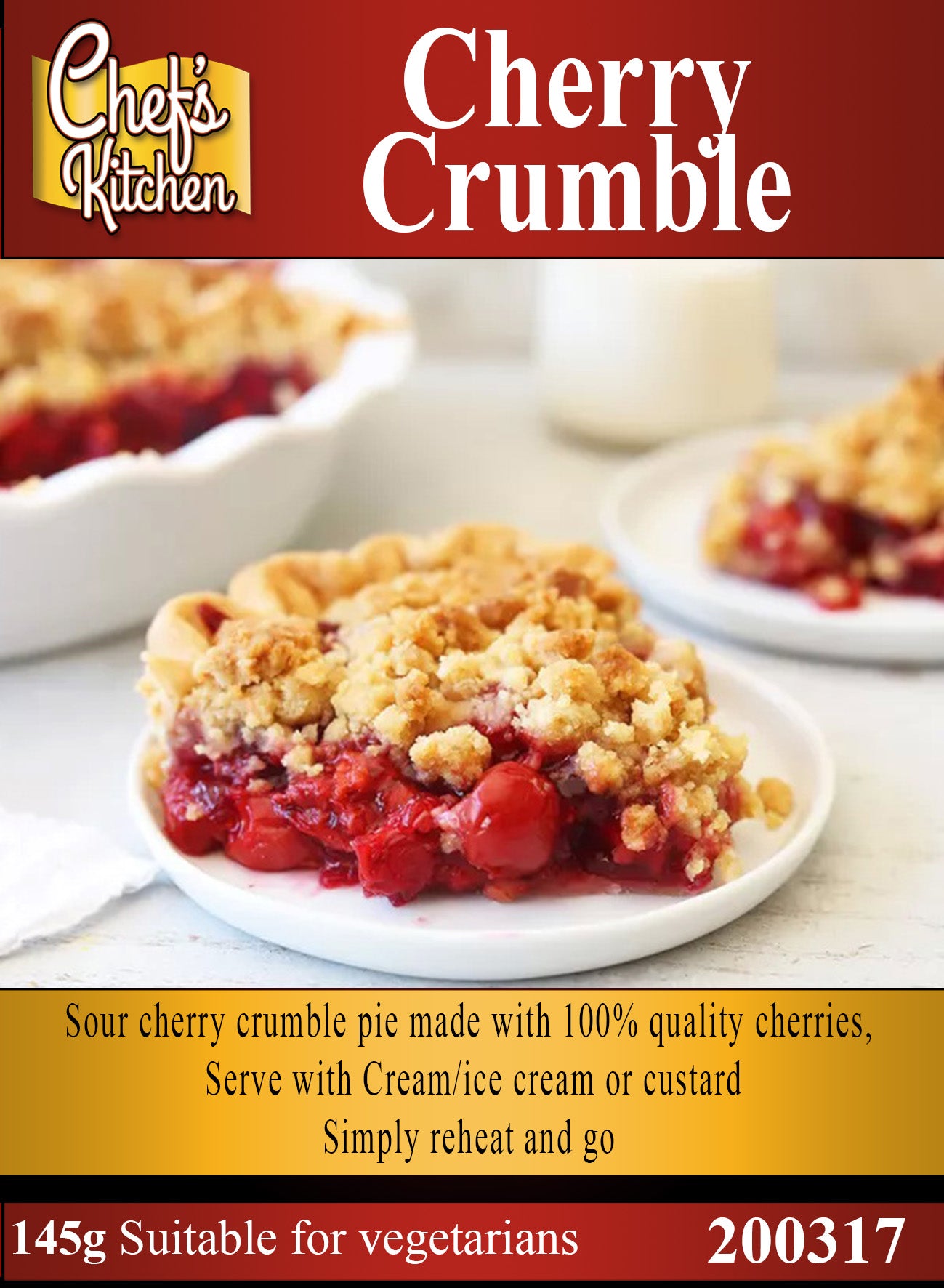 Cherry Crumble Pie 145g