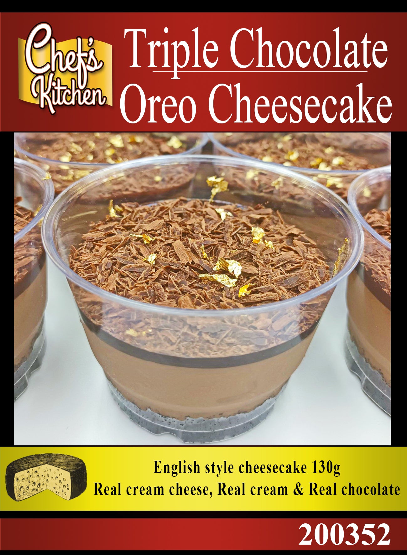 Triple chocolate Oreo cheesecake 130g