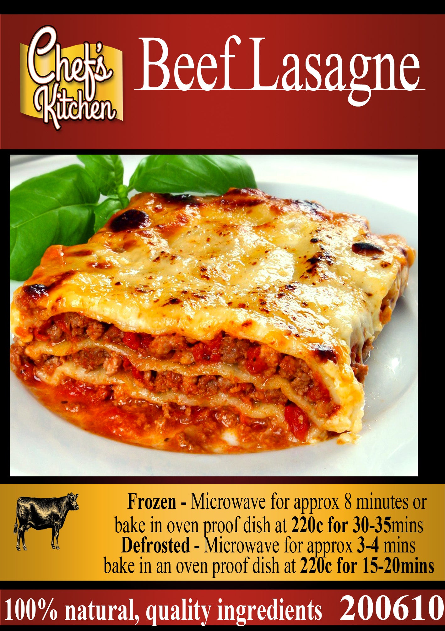 Lasagna Beef 400g – ลาซานย่าเนื้อวัว