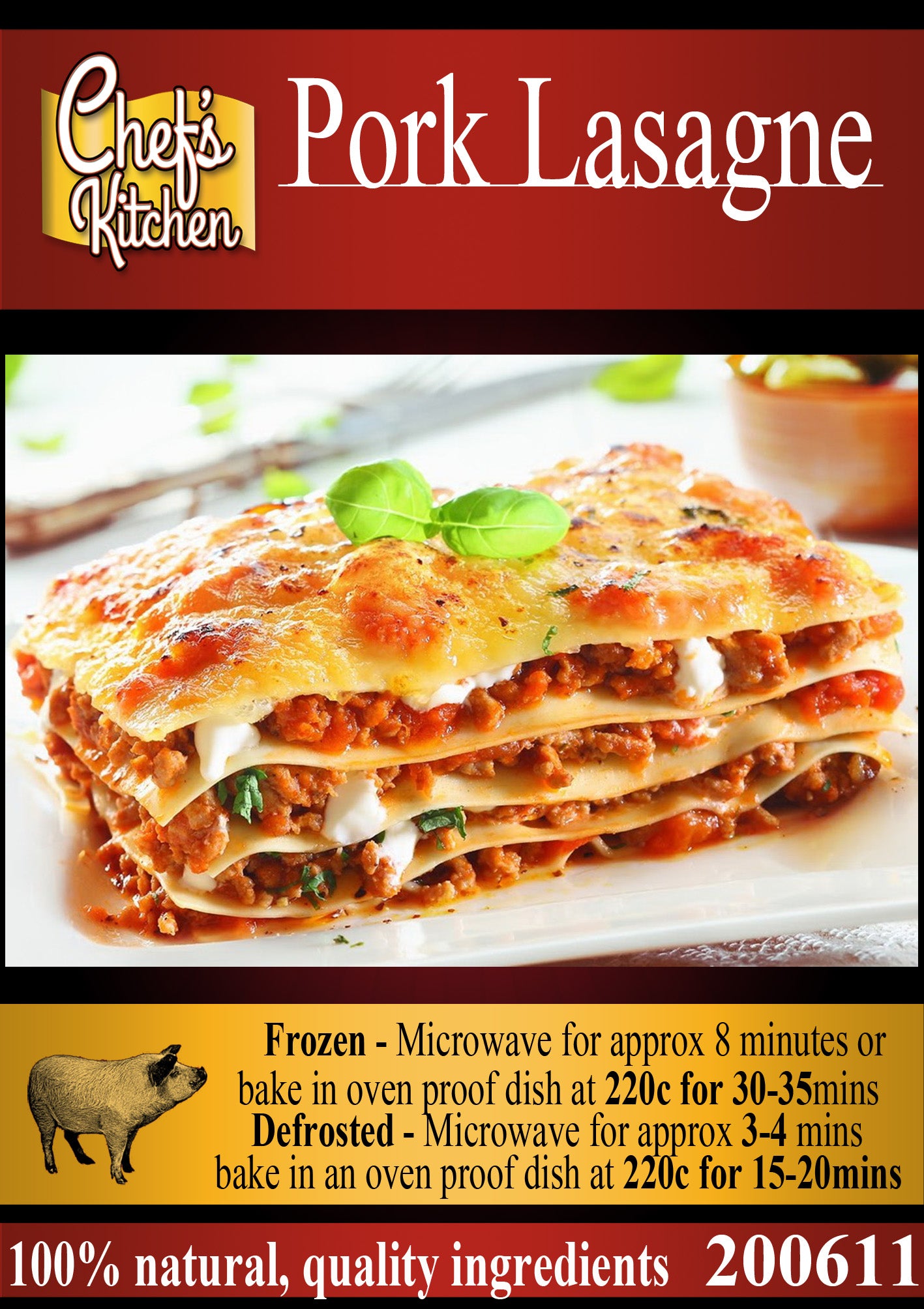 Lasagna Pork 400g – ลาซานย่าเนื้อหมู