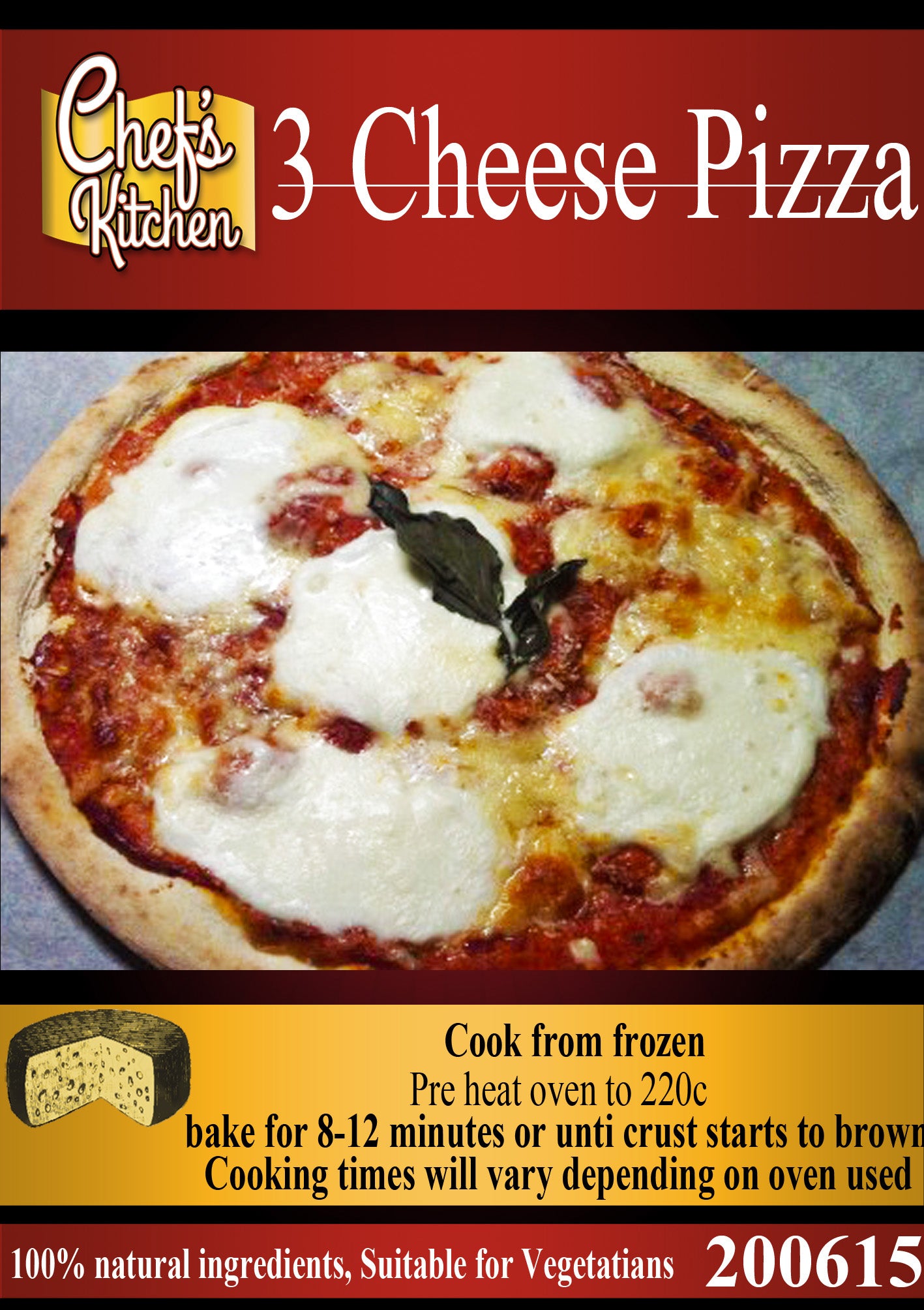 Pizza 10" Three Cheese – 300g ชีสสามอย่าง