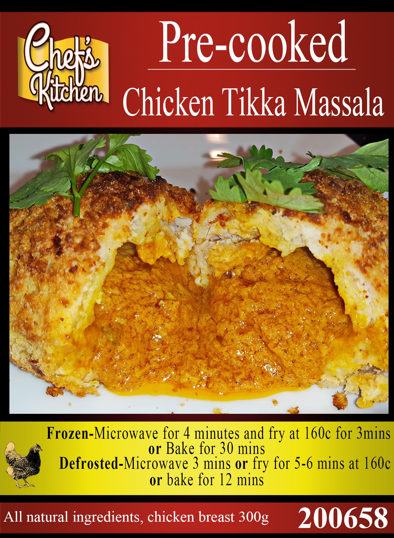 Chicken Tikka Masala Kiev 300g (pre-cooked)