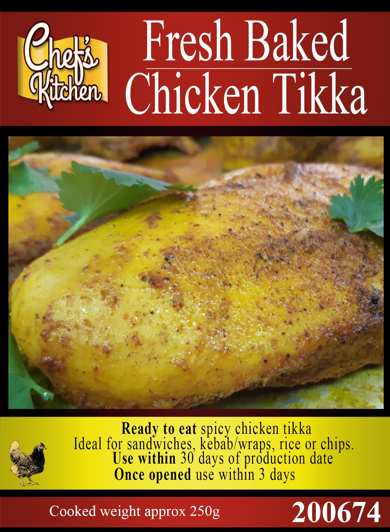 Chicken tikka Breast 250g (Pre-cooked) boil in the bag