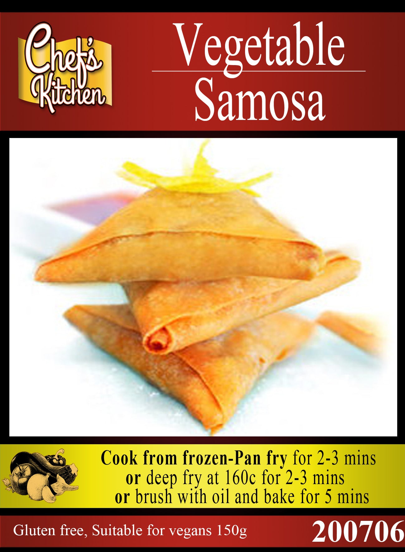 Vegetable Samosas x 6 – ซาโมซ่าผัก 150g