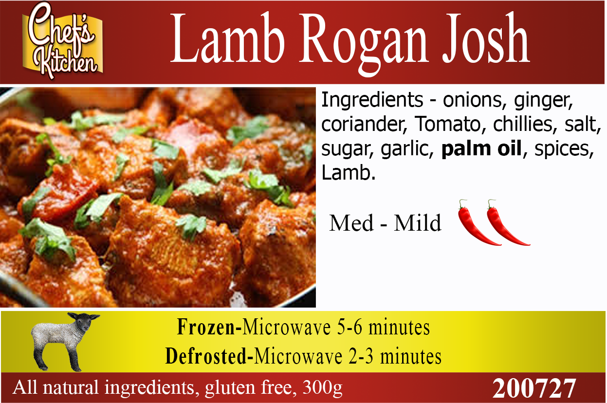 LAMB Rogan Josh 300g - Ready Meal Pot