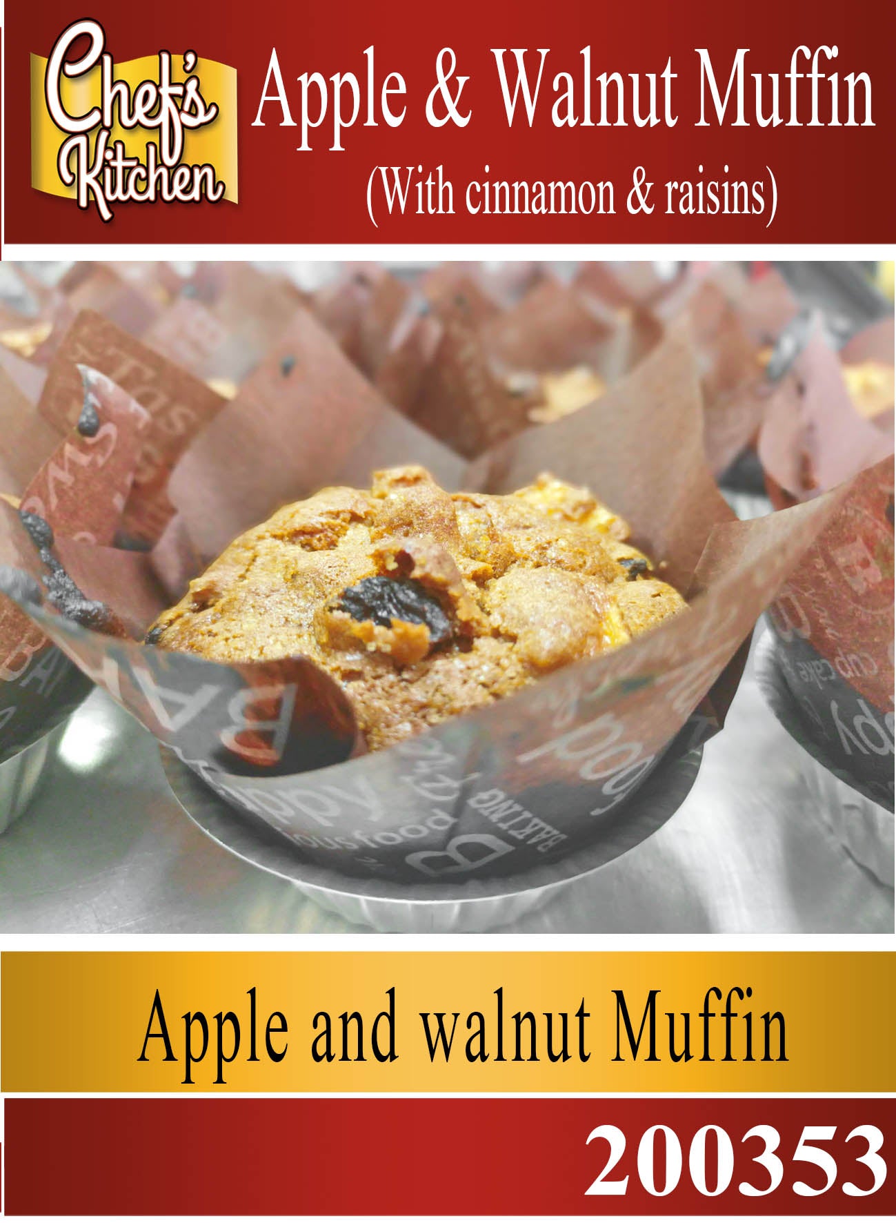 Muffin – Apple and walnut 100g