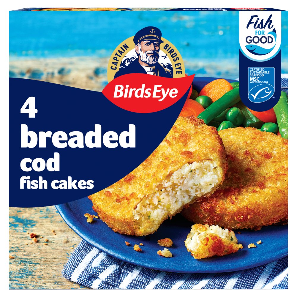 Birds Eye 4 Pack Cod Fish Cakes 198g
