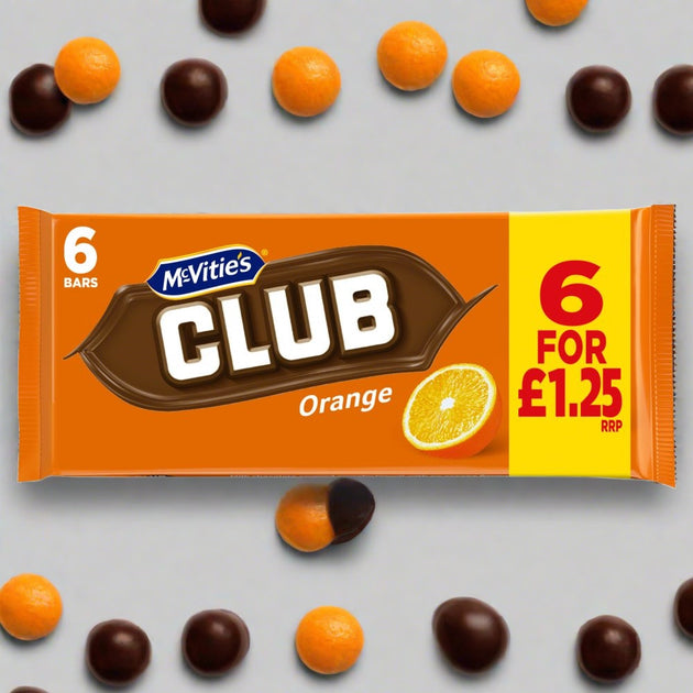 McVities Club Orange 6 Pack 132g