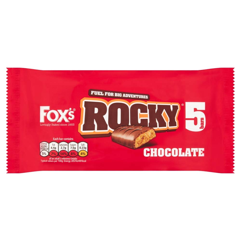 Foxes Rocky Chocolate Bar 5 pack 95g