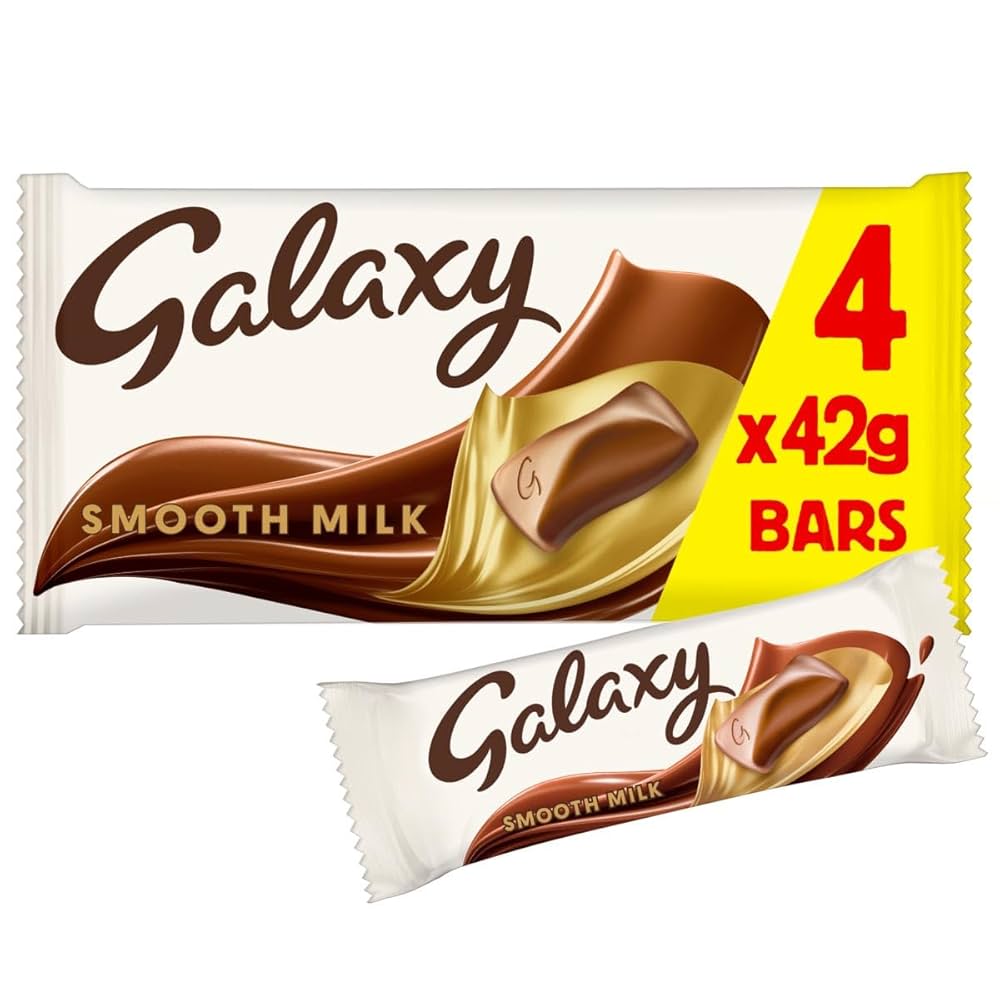 Galaxy Smooth Milk Chocolate Bars MultiPack 4*42g 168g