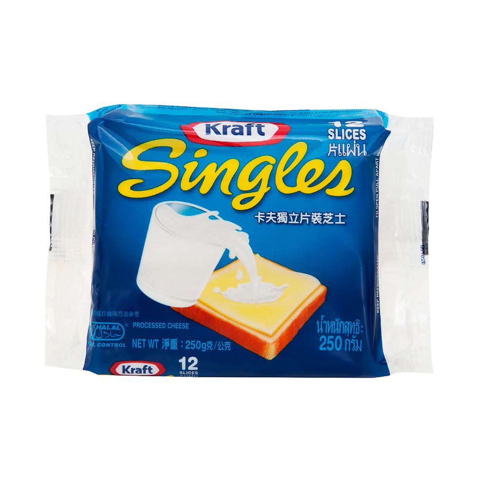 Kraft Singles Cheese 12 Slices 250g