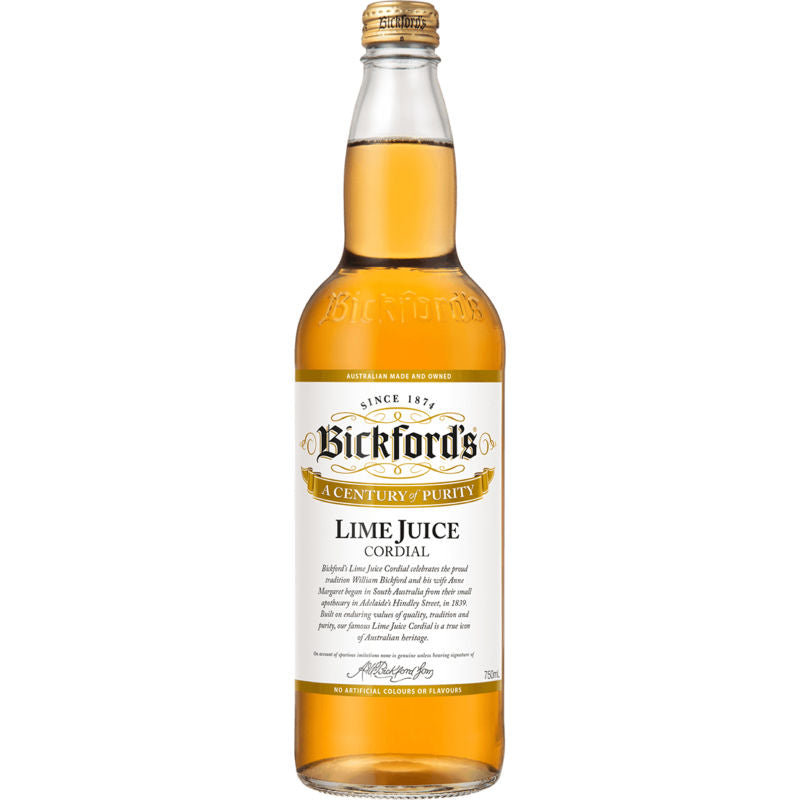Bickfords Fruit Lime Juice Flavoured cordial 750ml
