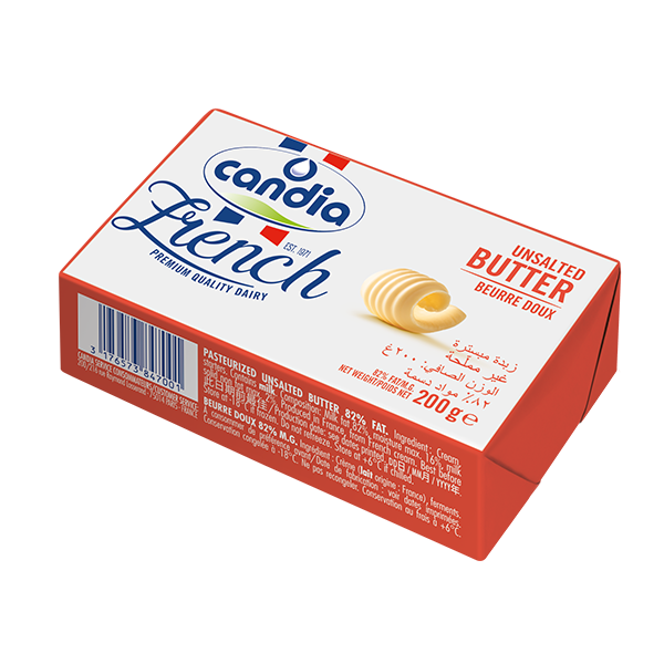 Candia Butter Unsalted 82% 200g Pack