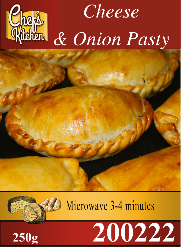 Cheese and onion pasty 250g