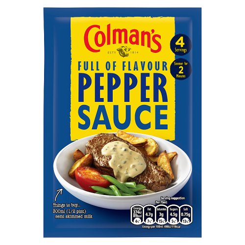 Colman's Pepper Sauce Sachet 40g
