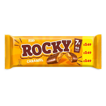 Fox's Rocky Caramel Bars 7*19.5g 136.5g