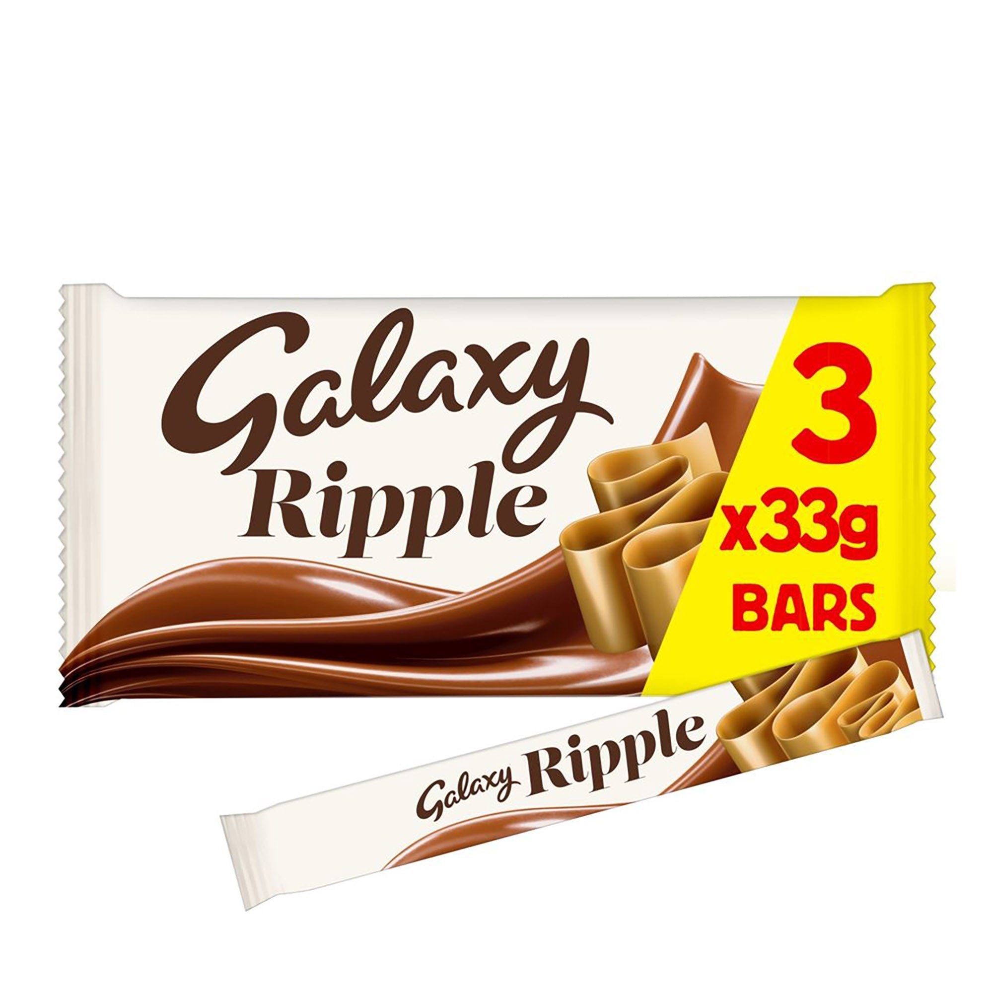 Galaxy Ripple Chocolate 3 Pack 99g