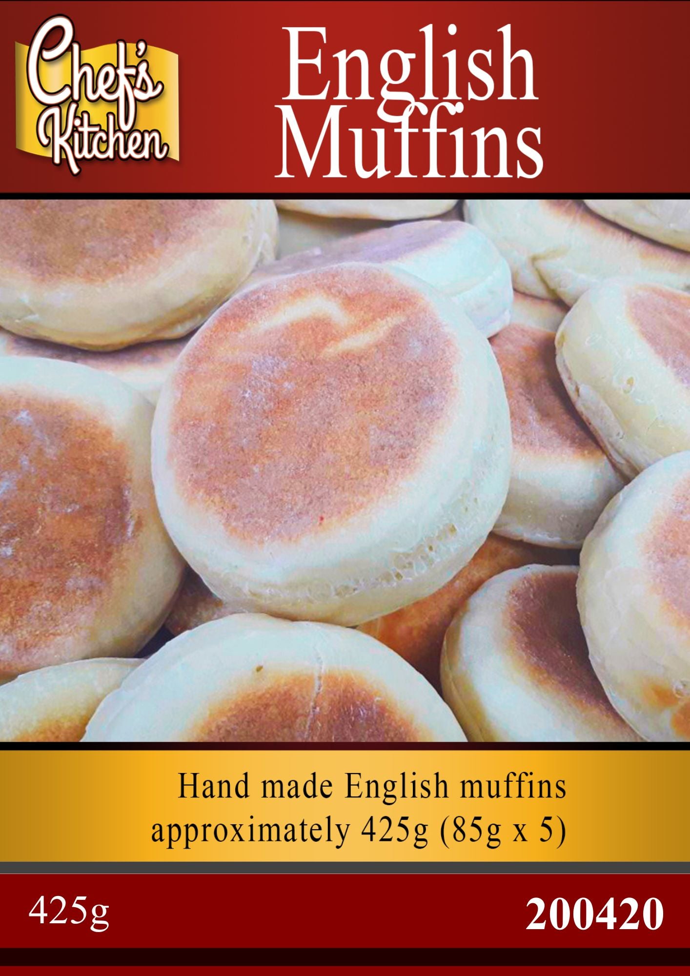 English Muffins 425g Pack of 5 (85g x 5)
