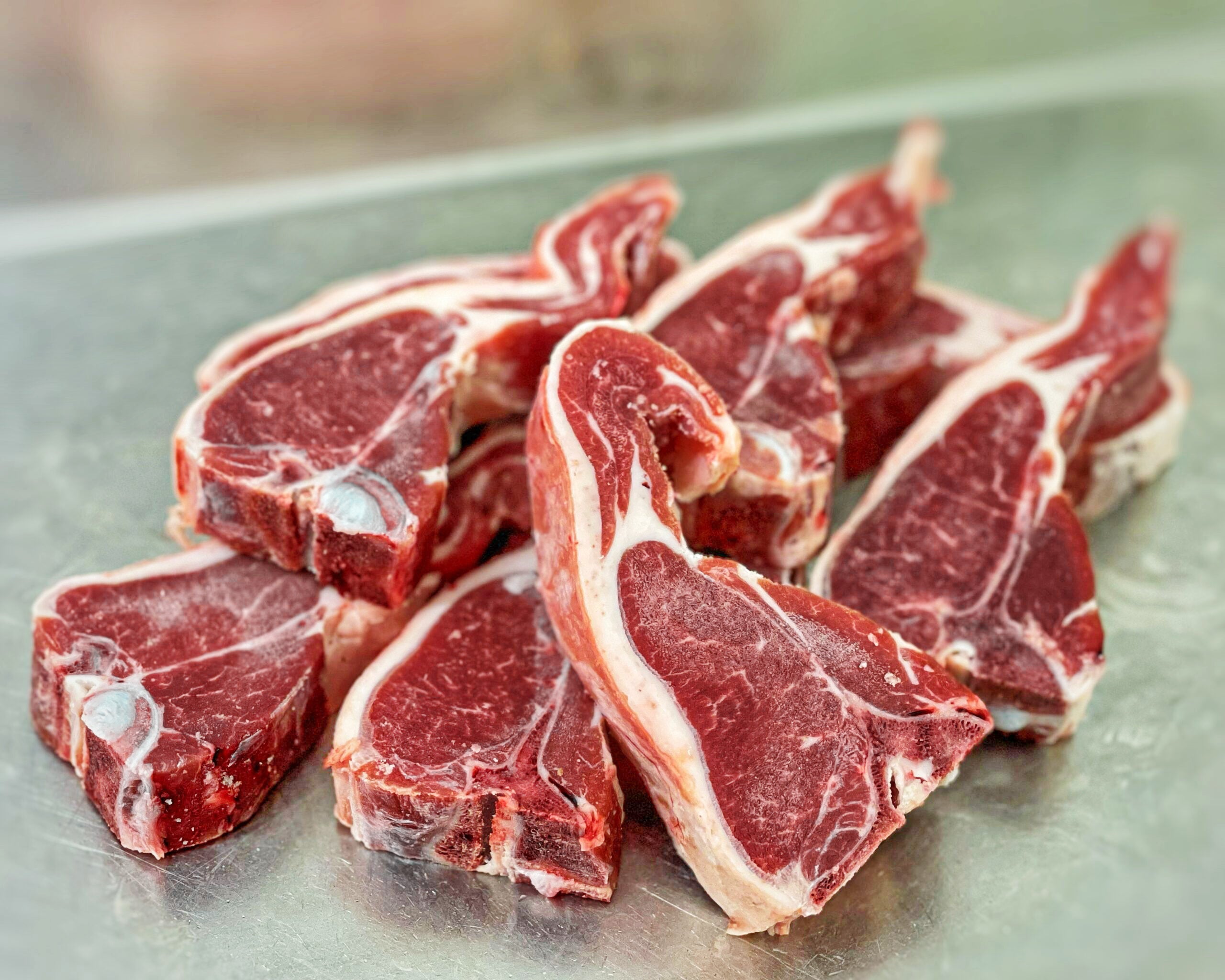 AUS Lamb short loin chops 3cm thick approx 350g per 2 pack (599/kg)